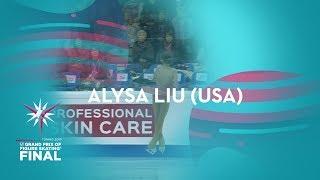 Alysa Liu (USA) | Ladies Short Program | ISU GP Finals 2019 | Turin | #JGPFigure