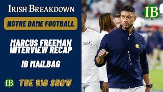 Marcus Freeman Talks Notre Dame vs USC, Offensive Line, Defense Adjustments and more