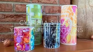 Yupo Paper Lanterns Created with StencilGirl® Products by Cynthia Silveri