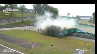 Truck race big crash Hungaroring race 2