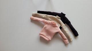 DIY Miniature Sweatshirt | Barbie Doll | How to make Barbie clothes