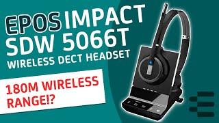 EPOS IMPACT SDW 5066T |  Teams Certified Headset  | 180M Wireless Range!?