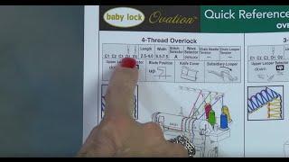 Threading Your Baby Lock Ovation for an Overlock Stitch