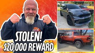 Two of My Cars Stolen Out of My Driveway at The Same Time!