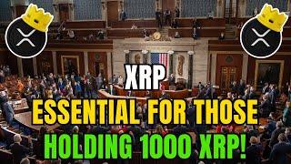 U.S. Congress Drops Shocking News About XRP - $10,000 per Token Projected!