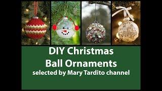 DIY Christmas Ball Ornaments Ideas - DIYs here @CozyHomezy - DIY Christmas Crafts to Make and Sell