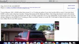 Craigslist Texoma Oklahoma Used Cars, Trucks and Vans - FSBO Popular Options Today