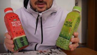 ASMR Drinking Sounds – OKF Aloe Drinks – Water melon and musk melon