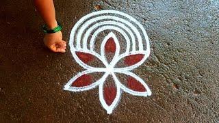 Aadi1 kolam|3*2Aadivelli special villaku kolam| aadi 18 kolam|Aadiperuku kolam|Super rangoli