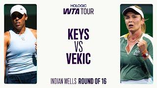 Donna Vekic vs. Madison Keys | 2025 Indian Wells Round of 16 | WTA Match Highlights