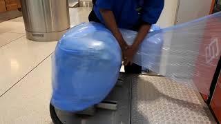 Toronto Pearson international luggage wrap service