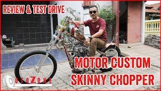 OTOZONE : Review Motor Custom Skinny Chopper Buatan Bengkel Three Monkeys Engineering Semarang