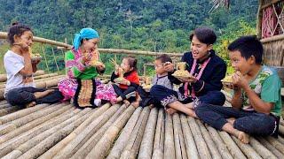 Mai 17 years old, harvests radishes, processes and sells them | happiness with poor children