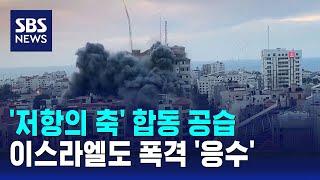 '저항의 축' 합동 공습…이스라엘도 폭격 '응수' / SBS