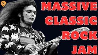 Massive Classic Rock Jam Track | Guitar Backing Track (G Minor  / BPM)