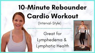 Rebounder Workout - A 10 minute, Interval Cardio Routine Great for Lymphatic Drainage