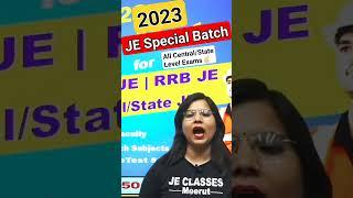 JE Special Batch Offline Batch #jeclassesmeerut #offlinebatch #jeexam #je #jec