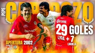 El día que CARDOZO DESPEDAZÓ la LIGA MX con 36 GOLES  El récord del PRÍNCIPE en el APERTURA 2002 