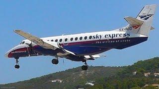 Sky Express Jetstream 41 - Landings & Takeoffs @ Skiathos, the Second St Maarten Plane Spotting