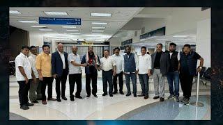 KPCC President K.Sudhakaran warmly welcomed by OICC members at Fort Lauderdale Airport