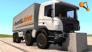 BeamNG Drive  Mod 8x8 Heavy Utility Truck   Crash Test