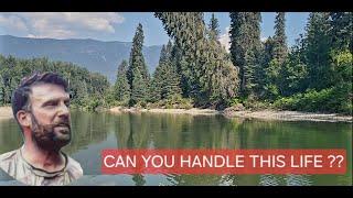 Cabin Build Alone Up This River.   Why Would You??  (Ep17)