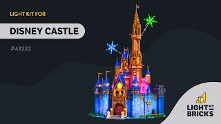 LIGHT MY BRICKS - Disney Castle 43222 Light Kit Video Demonstration