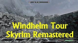 Windhelm Tour Skyrim PS4 Remastered Gameplay