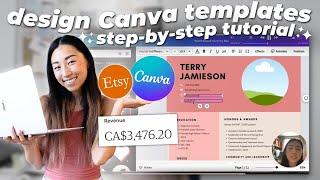 How to Design Canva Templates to Sell on Etsy ‍ FULL BEGINNER'S DIGITAL PRODUCTS TUTORIAL FOR ETSY