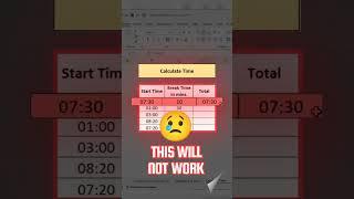 working time ko kaise calculate kare||  how to calculate working time #shorts #ytshorts #excel