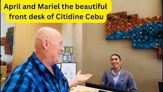 April and Mariel are the beautiful front desk ladies at the Citidine Cebu Hotel