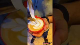 Coffee Art Tutorial video.......  Tulip.