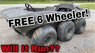 Awesome Free 6 Wheeler! Will It Run?