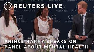 LIVE: Prince Harry speaks on panel about mental health