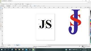 Alphabet Logo Design In Corel Draw