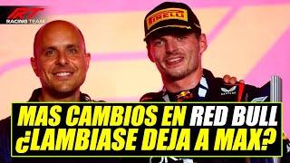  ¡ULTIMA HORA! MÁS CAMBIOS en RED BULL F1  ¿LAMBIASE DEJA a MAX?  ¿FIN de la HISTORIA? 