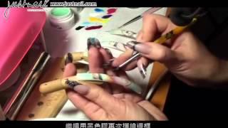 justnail 凝膠彩繪設計-美人計 Design Gel Art-woman face