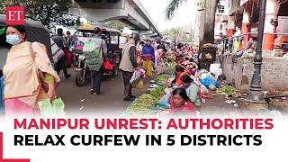 Manipur unrest: Authorities relax curfew in 5 districts; people purchase essential items in Imphal