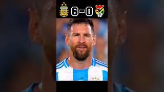 Argentina  vs Bolivia | Messi Hattrick | World Cup Qualifiet 2024 #shorts #football #youtube