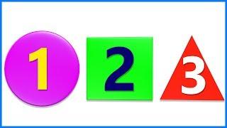 Numbers & Shapes | Number Song | 1 To 10 | Number Names | Learn To Count 123 | Counting 1234