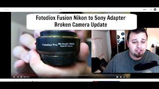 Fotodiox Fusion Nikon-Sony 어댑터 업데이트/렌즈 사용 금지
