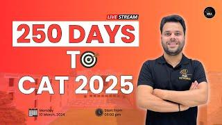 CAT 2025 | 250 Days Detailed Quant Strategy | Udit Saini | MBA Pathshala #cat2025