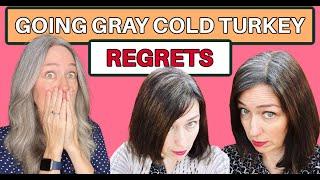 Going Gray Cold Turkey From Brunette Hair: 5 Things I Regret