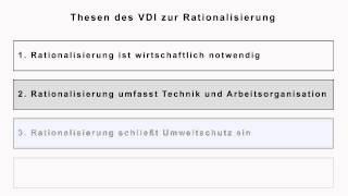 Fabrikplanung - Rationalisierung