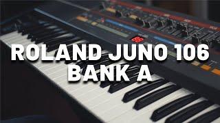 Roland Juno 106 factory presets (BANK A)