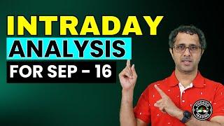 Intraday & Market Analysis For Tomorrow | #nifty , #banknifty  Analysis Sep - 16