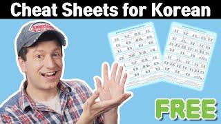 I created MORE Korean language CHEAT SHEETS