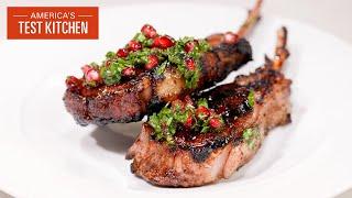 Pomegranate-Glazed Grilled Lamb Chops | America's Test Kitchen