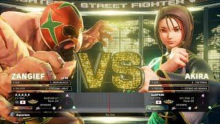 SFV Champion Edition ASASE (Zangief) Vs isaSFVAE (Akira)  Online Match's 11-24-2022