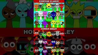 SPRUNKI ANGRY Vs SPRUNKI SMILEY HORROR #sprunki  #sprunki #sprunked